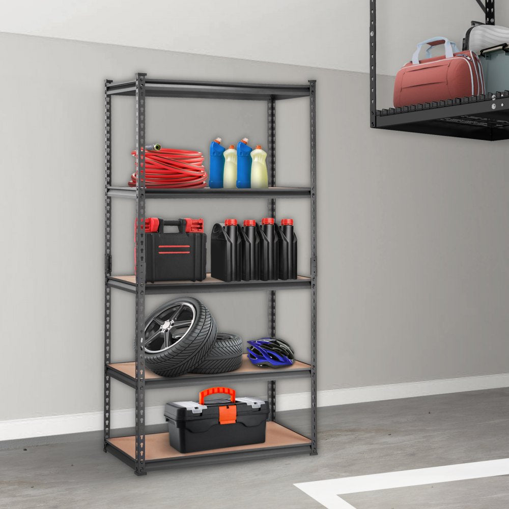 TAV0 - Heavy-Duty 5-Tier Garage Shelving, Adjustable, 400 lbs per Shelf
