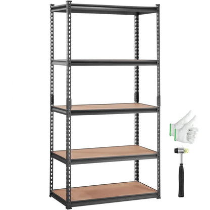 TAV0 - Heavy-Duty 5-Tier Garage Shelving, Adjustable, 400 lbs per Shelf