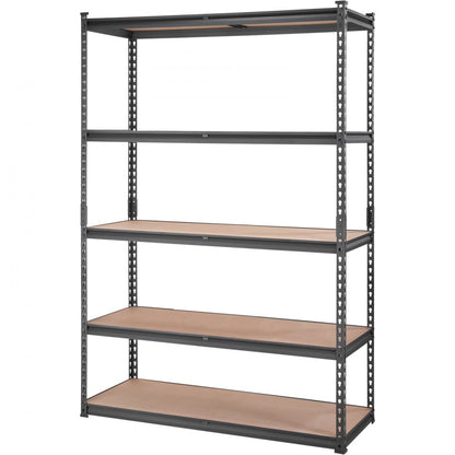 5KV0 - 5-Tier Adjustable Metal Shelving Unit, 400 lbs/Shelf, 18" D x 48" W x 72" H