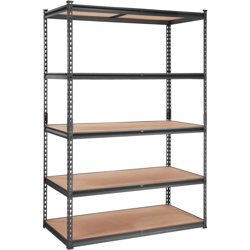 SCV0 - Heavy-Duty 5-Tier Metal Shelving Unit with Adjustable Storage Solutions