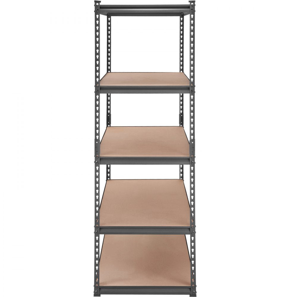 SCV0 - Heavy-Duty 5-Tier Metal Shelving Unit with Adjustable Storage Solutions