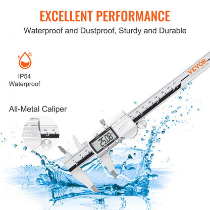 JS021F150SS - VEVOR 0-6" Digital Caliper with LCD Display