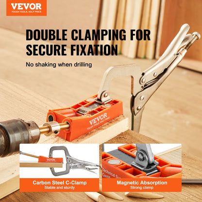XRS026 - 56-Piece VEVOR Pocket Hole Jig for Easy DIY Joinery