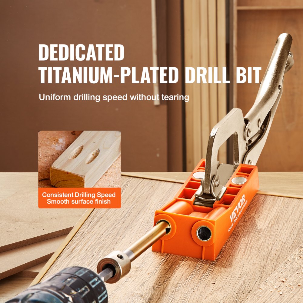 XRS026 - 56-Piece VEVOR Pocket Hole Jig for Easy DIY Joinery