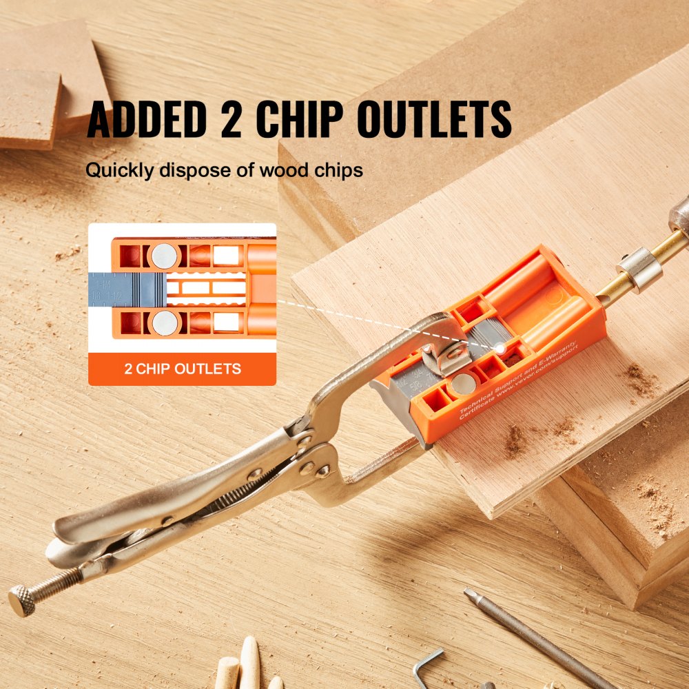 XRS026 - 56-Piece VEVOR Pocket Hole Jig for Easy DIY Joinery