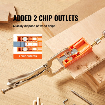 XRS026 - 56-Piece VEVOR Pocket Hole Jig for Easy DIY Joinery
