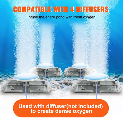 OLF400D-140BS-A - 550W Pond Aerator for Up to 3 Acres, Quiet Operation