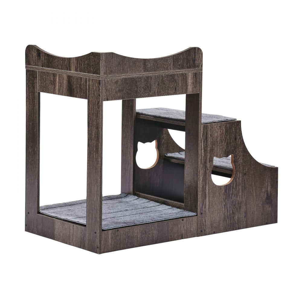 LT-MKT02 - Double-Decker Pet Bunk Bed with Stairs for Cats and Dogs