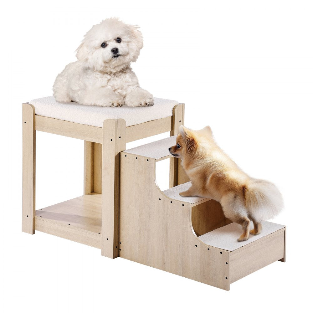 099-1A - Double Decker Pet Bunk Bed with Stairs for Cats/Dogs