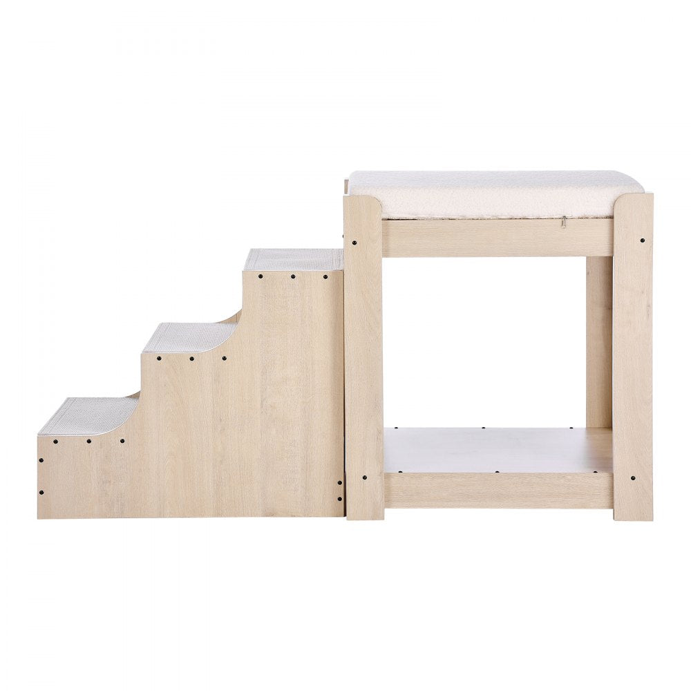 099-1A - Double Decker Pet Bunk Bed with Stairs for Cats/Dogs