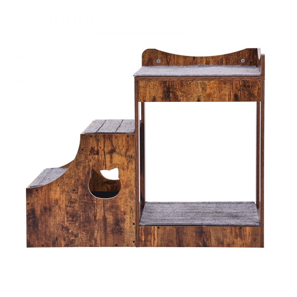 LT-MKT01 - Double Decker Pet Bunk Bed with Climbing Stairs