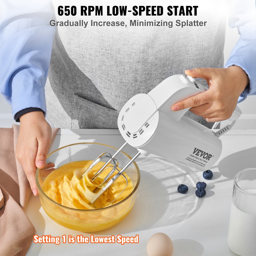 HM2006 - 5-Speed Digital Hand Mixer with Turbo Boost & Storage Bag