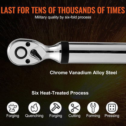 11037FTLB - VEVOR Digital Torque Wrench 3/8" Drive with LED Display
