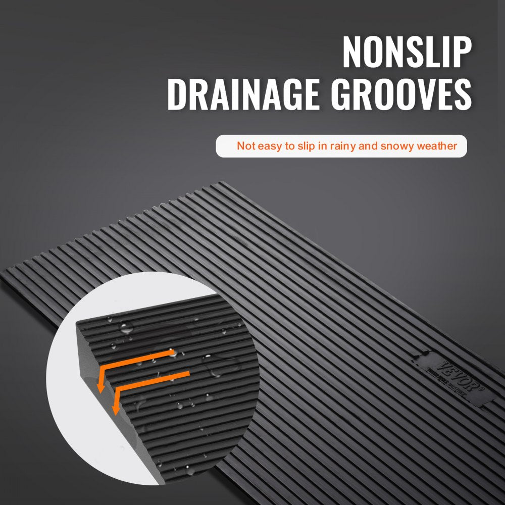 D001 - Durable 1.6" Cuttable Ramp for Wheelchair & Robot Vacuum Access