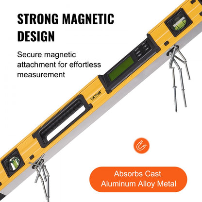 DL405 - 600mm Magnetic Level with LCD Screen and Sound Alert