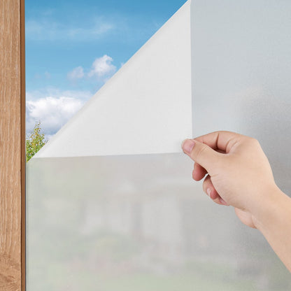 010735144471 - Elegant Frosted Privacy Film for Light Filtering & Skin Protection