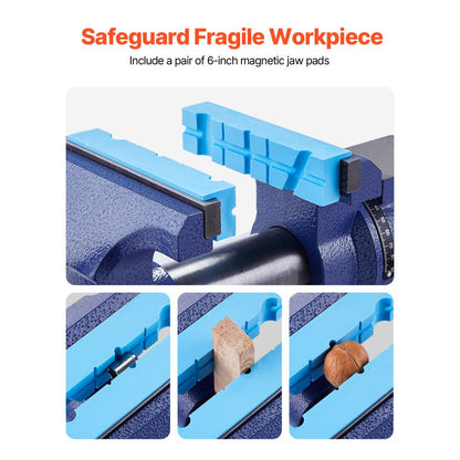 9467 - 6.5" Ductile Cast Iron Bench Vise with 360° Rotation