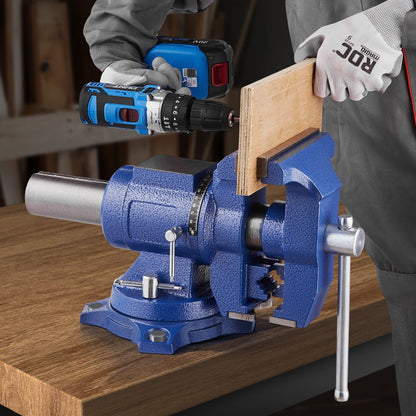 9467 - 6.5" Ductile Cast Iron Bench Vise with 360° Rotation