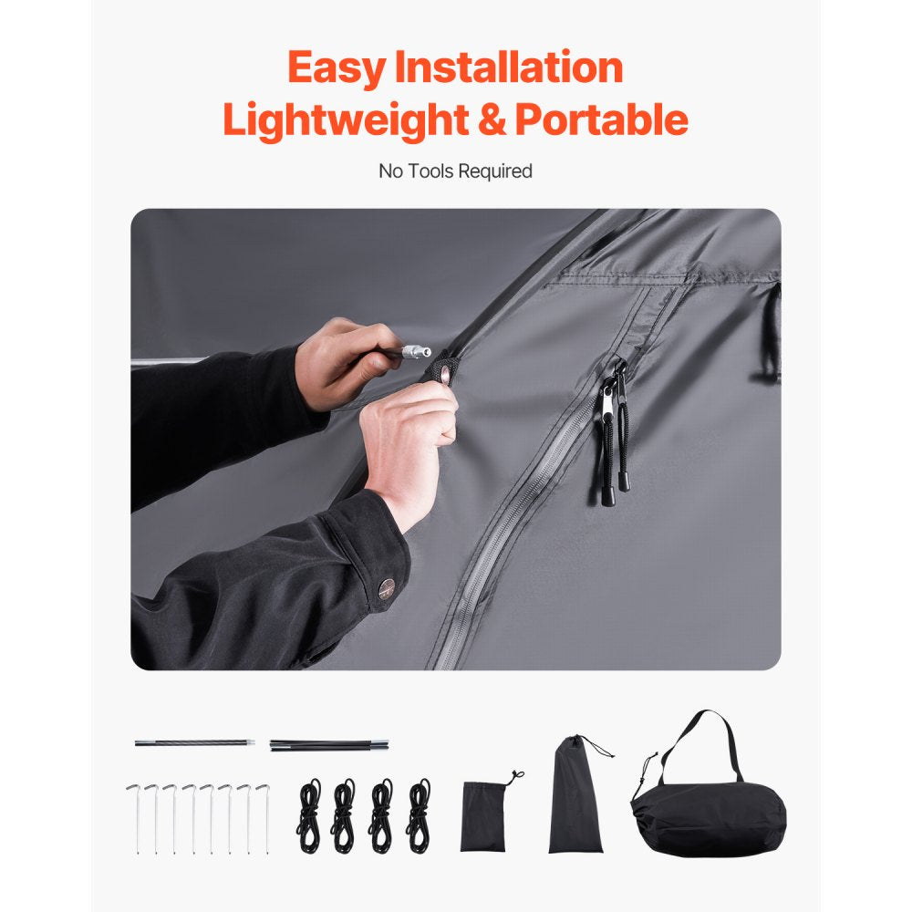 BYSKU6 - Waterproof Bike Shed for 1-2 Bikes, Easy Setup & Ventilation