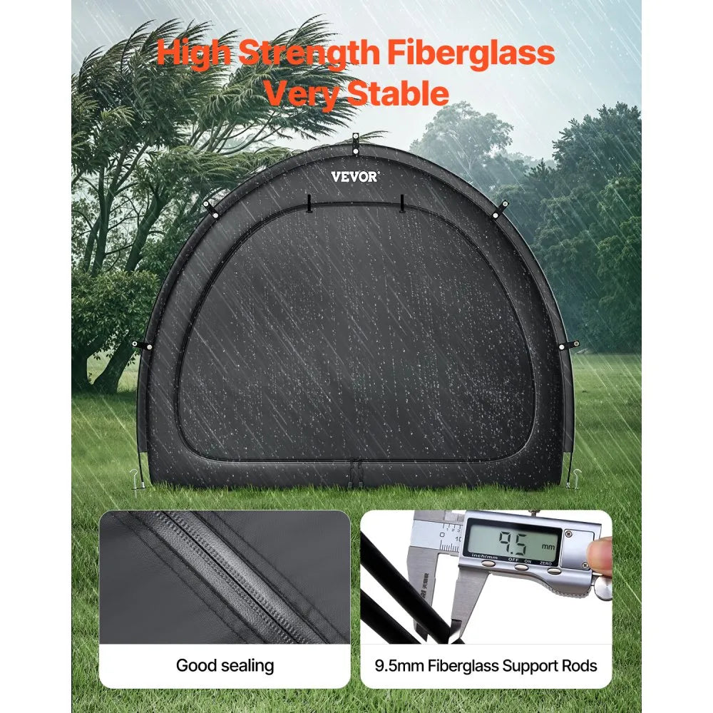BYSKU5 - Waterproof Bike Storage Tent for 4-5 Bikes with Durable Frame