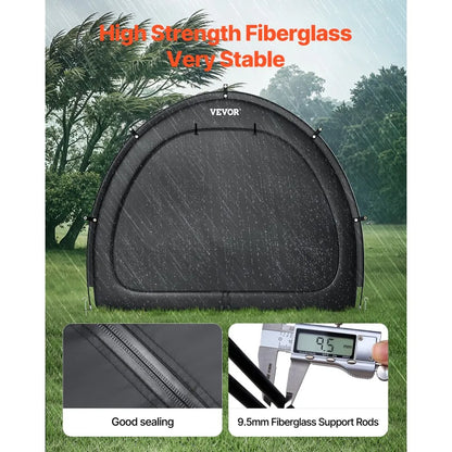 BYSKU5 - Waterproof Bike Storage Tent for 4-5 Bikes with Durable Frame
