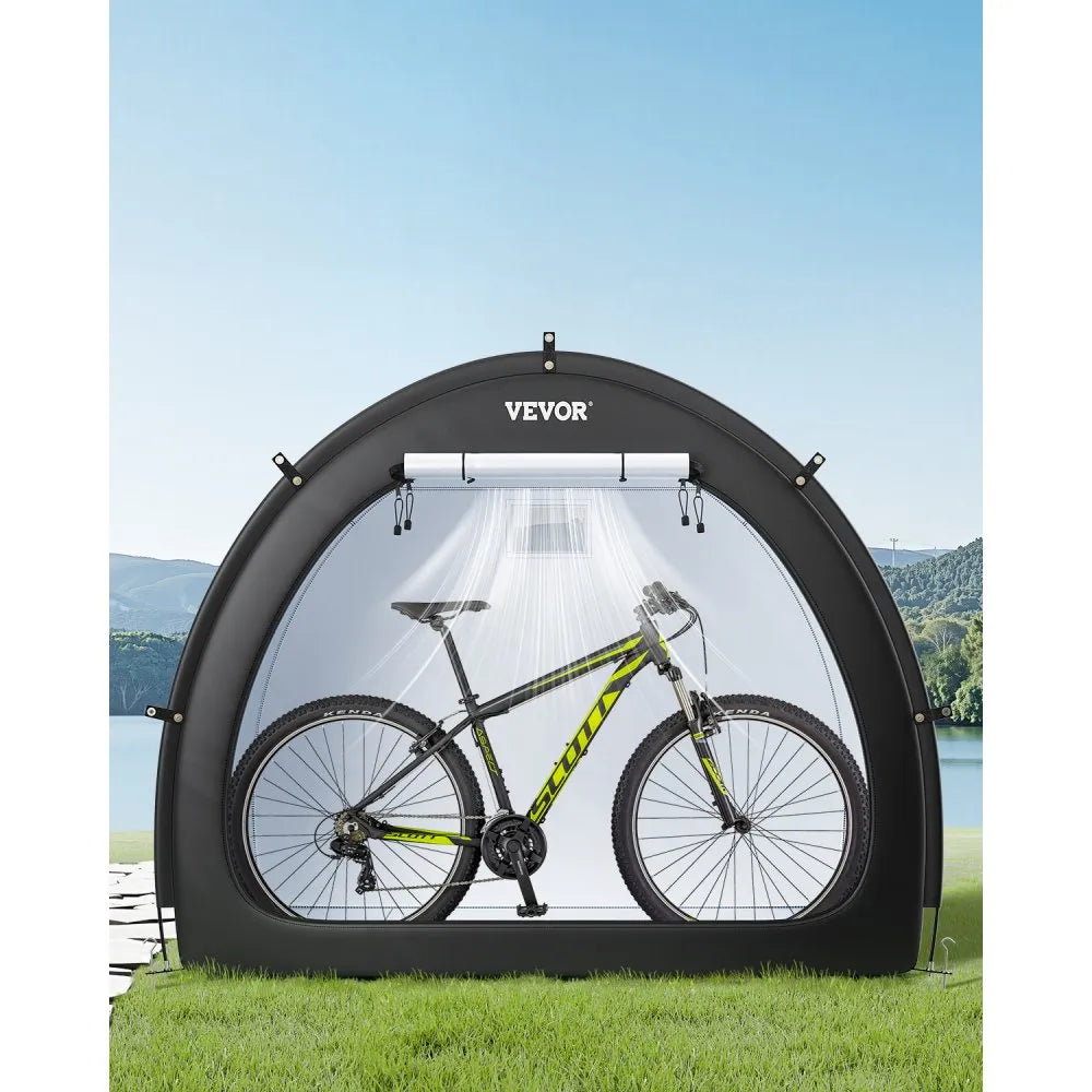 BYSKU5 - Waterproof Bike Storage Tent for 4-5 Bikes with Durable Frame