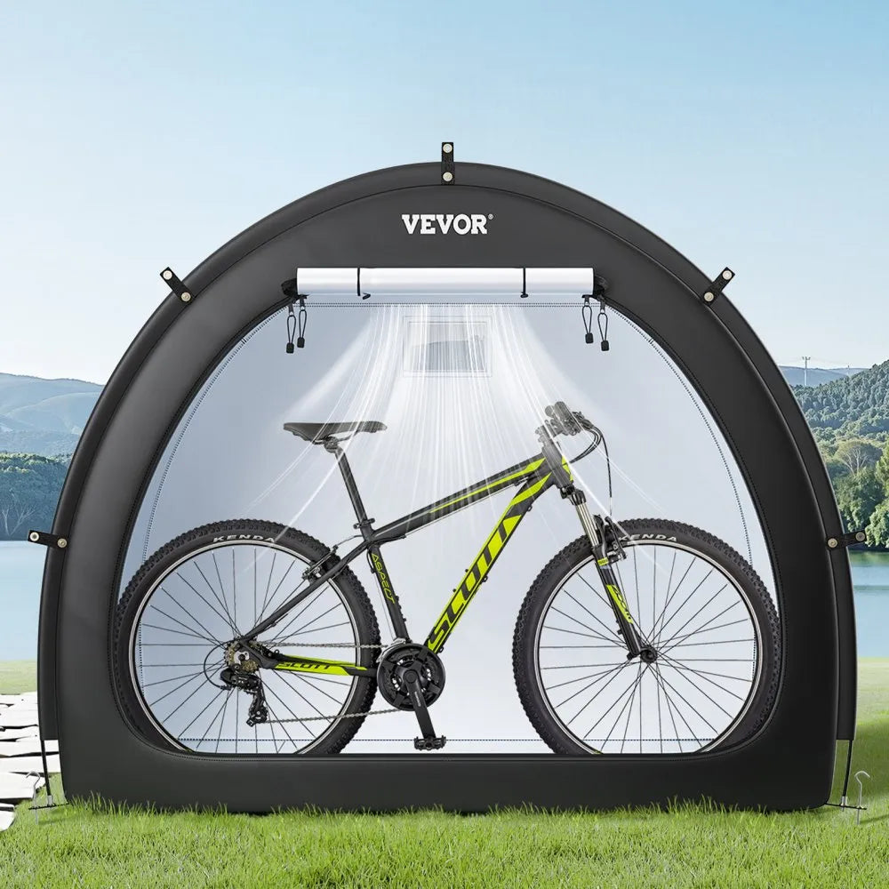 BYSKU5 - Waterproof Bike Storage Tent for 4-5 Bikes with Durable Frame
