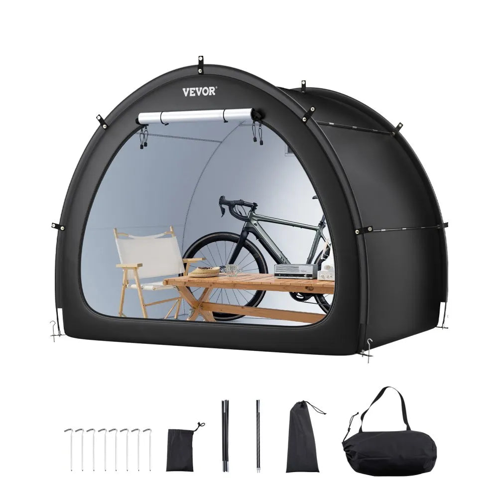 BYSKU5 - Waterproof Bike Storage Tent for 4-5 Bikes with Durable Frame
