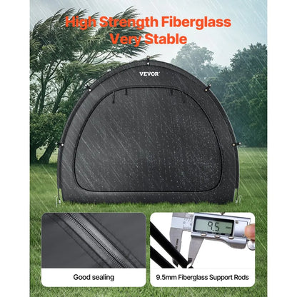 BYSKU7 - Durable Bike Storage Tent for 5+ Bikes, Waterproof & Lightweight