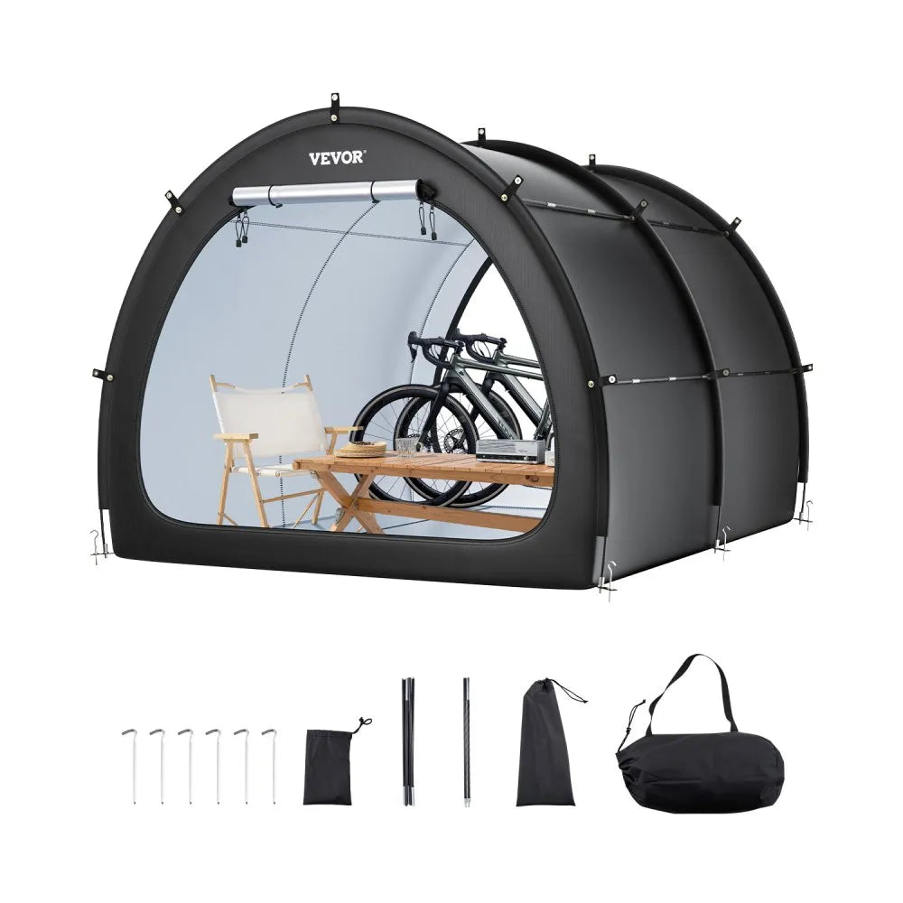 BYSKU7 - Durable Bike Storage Tent for 5+ Bikes, Waterproof & Lightweight