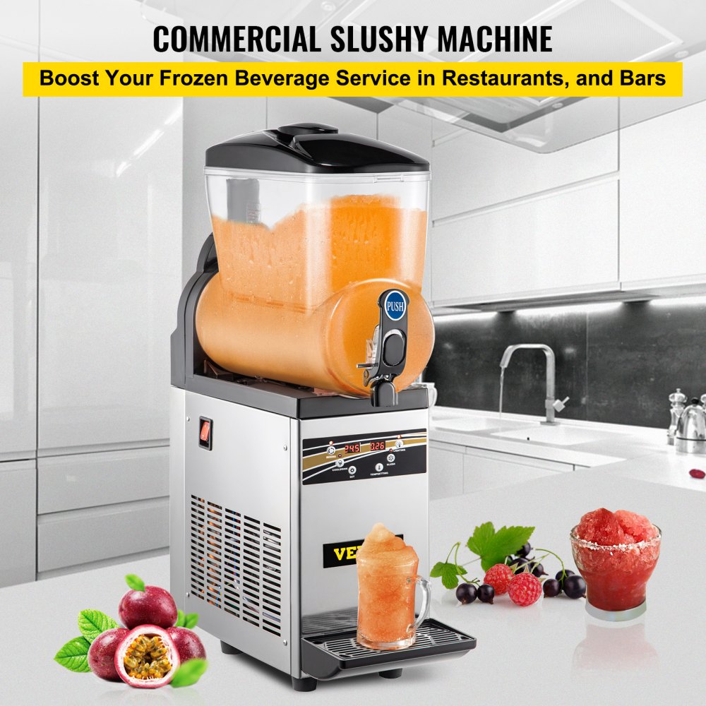 X-150 - 15L Stainless Steel Slushy Machine for Bars & Cafes