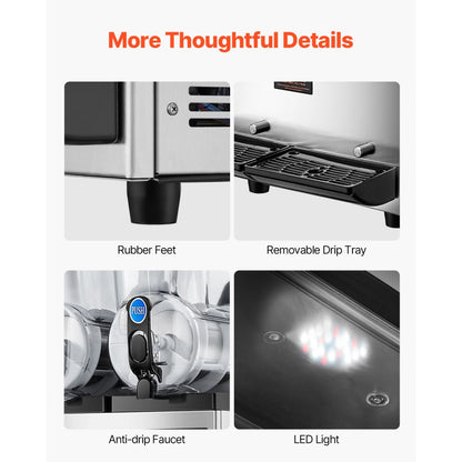 X-300 - Commercial 15L Dual Tank Slushy Machine for High-Traffic Use