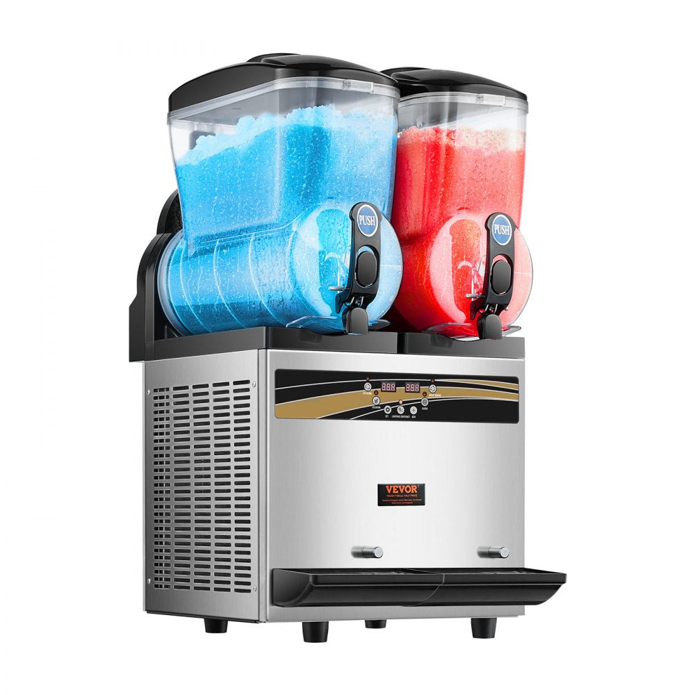 X-300 - Commercial 15L Dual Tank Slushy Machine for High-Traffic Use