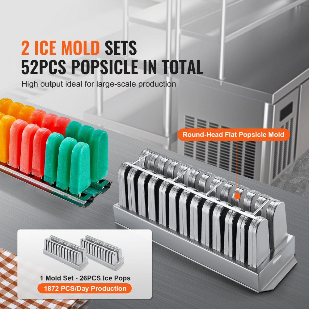 BBJ-2B - 52-Capacity Commercial Popsicle Maker, Fast & Quiet Operation