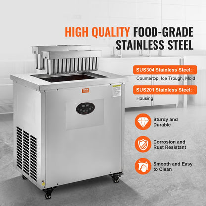 BBJ-2B - 52-Capacity Commercial Popsicle Maker, Fast & Quiet Operation