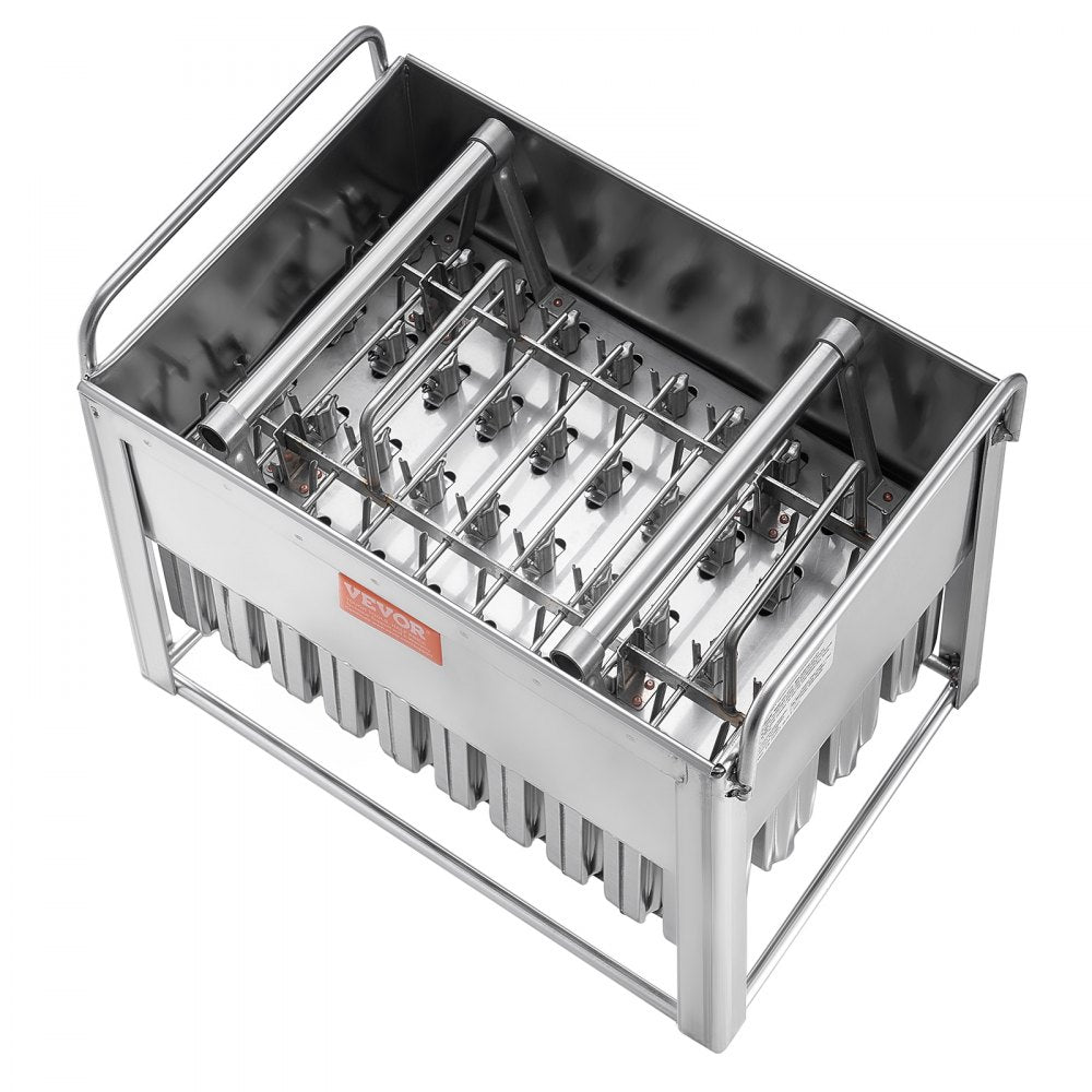 BBM-40YSC - 40PCS Double Slot Steel Popsicle Molds with Sticks & Bags