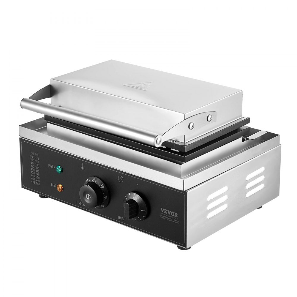 HT-10 - Stainless Steel Waffle Maker for 10 Rectangular Waffles at Once