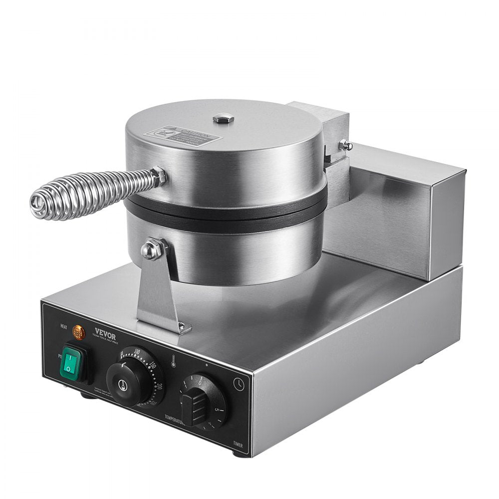 XC-HF-1 - Professional Stainless Steel Waffle Baker with Timer & Temperature Control