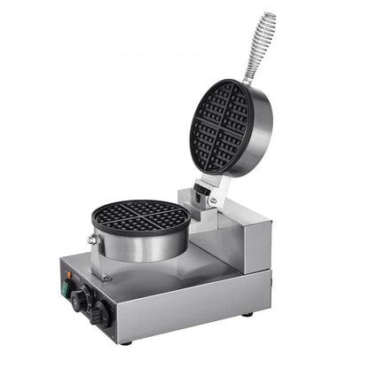 XC-HF-1 - Professional Stainless Steel Waffle Baker with Timer & Temperature Control