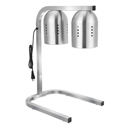 E904 - 500W Adjustable Stainless Steel Food Heat Lamp for Restaurants