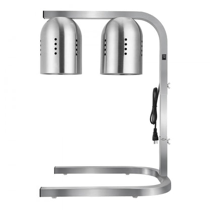 E904 - Adjustable 500W Stainless Steel Food Heat Lamp for Restaurants