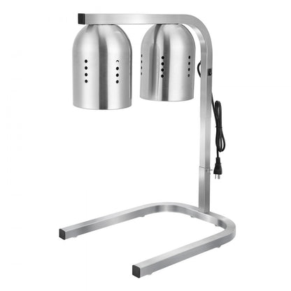 E904 - Adjustable 500W Stainless Steel Food Heat Lamp for Restaurants