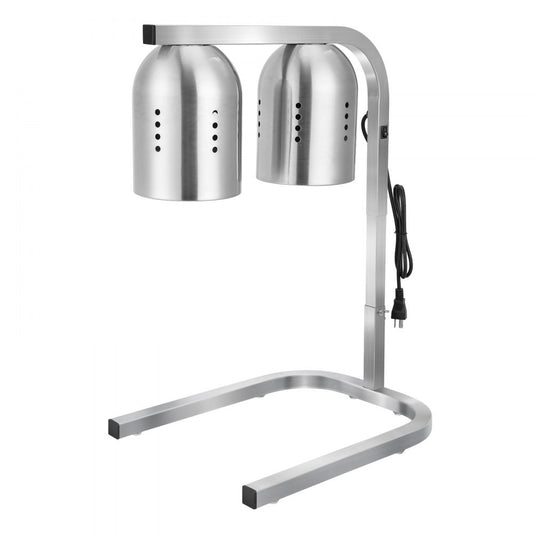 E904 - Adjustable 500W Stainless Steel Food Heat Lamp for Restaurants