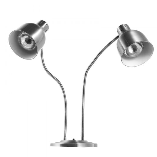 E909 - Stainless Steel 360° Rotating Food Heat Lamp for Restaurants