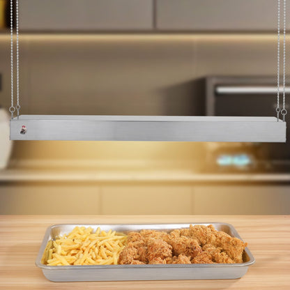 E861 - 750W Stainless Steel Food Heat Lamp for Restaurants & Buffets