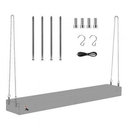 E861 - 750W Stainless Steel Food Heat Lamp for Restaurants & Cafes