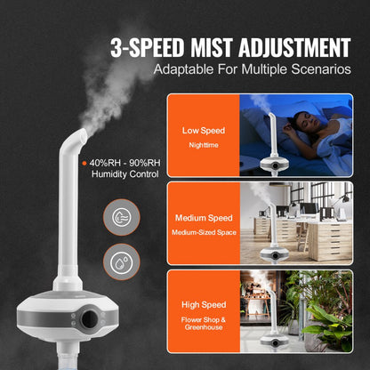 WT-2026 - 800ml/h Portable Humidifier for 1300 sq ft Spaces