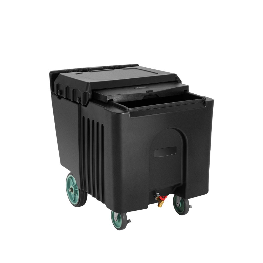 IBBA125LB - 125 lbs Commercial Ice Bin with 24-Hour Cooling & Wheels