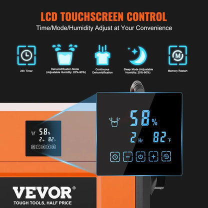 OL80-BD065D - 156 Pints Efficient Commercial Dehumidifier for Moisture Control