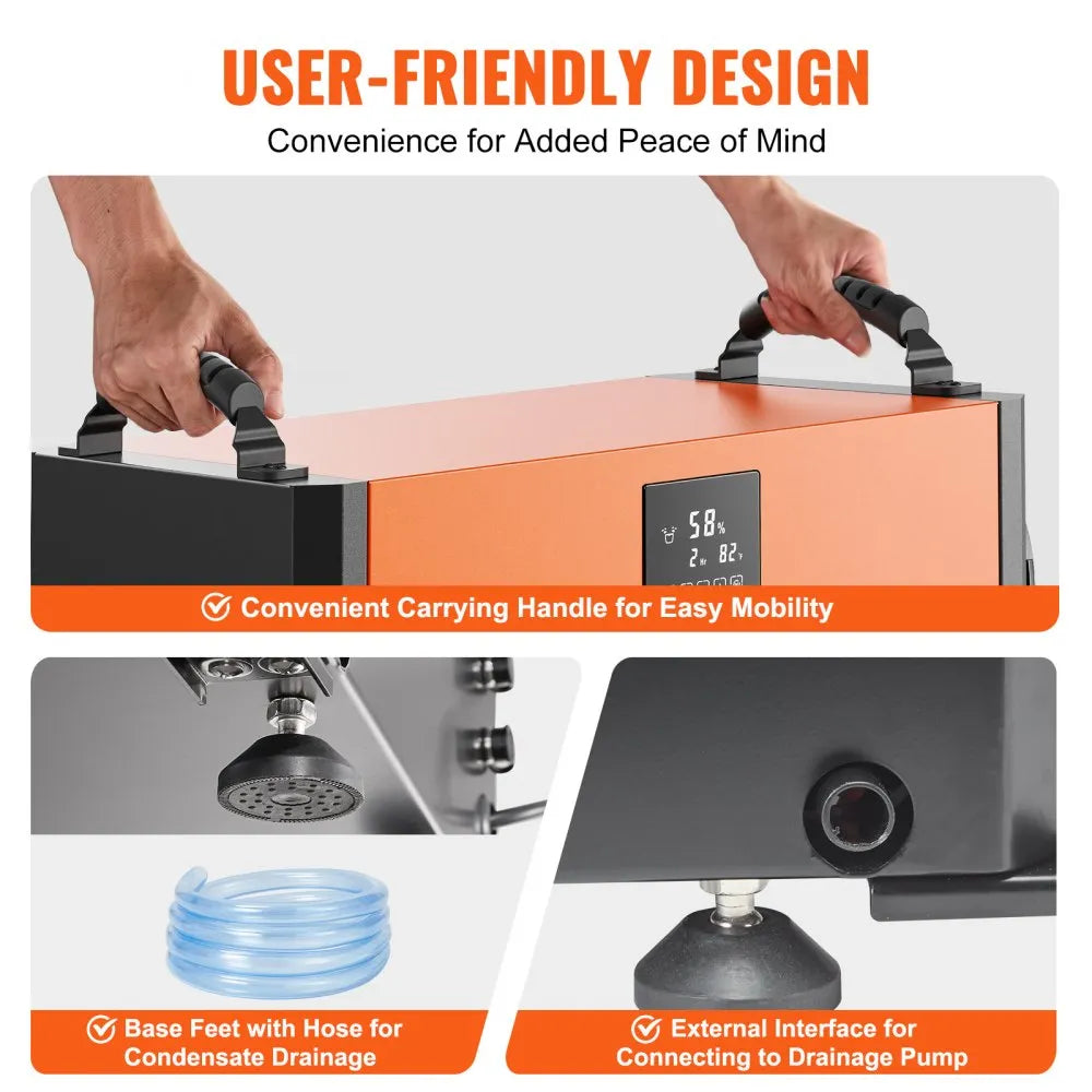 OL80-BD065D - 156 Pints Efficient Commercial Dehumidifier for Moisture Control